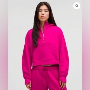 Lululemon Scuba Oversized Half-Zip Hoodie in 'Ripened Raspberry' - Size XL/XXL *